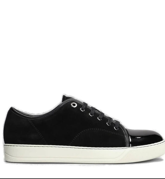 LANVIN SUED CAPTOE SNEAKER