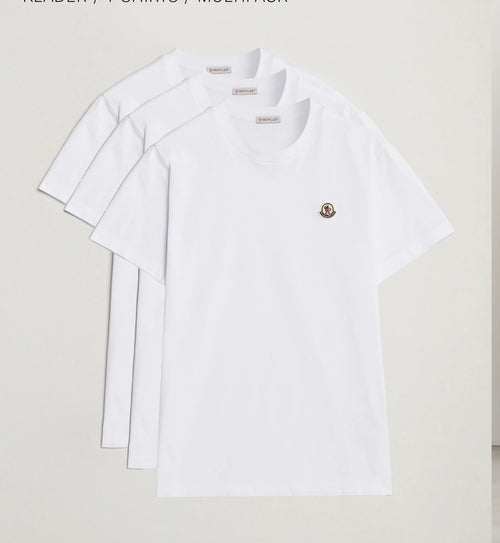 Moncler 3 Pack Logo T-Shirts